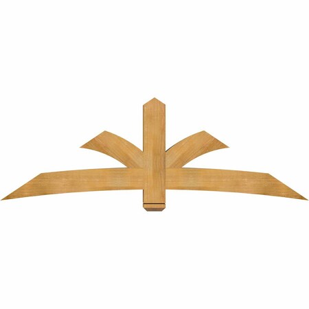 Ekena Millwork Davenport Rough Sawn Timber Gable Bracket, Western Red Cedar, 84"W x 28"H x 6"D x 6"F, 8/12 Pitch GBW084X28X0606DAV00RWR